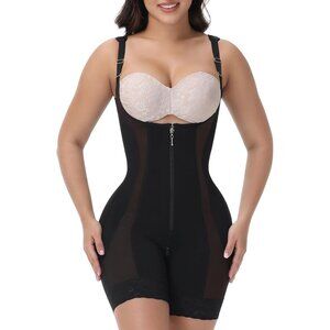 Women's Shapewear Body Shaper Black Postpartum Tummy Control Tuck Garment